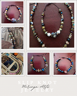 Slip Knot Necklaces and Bracelets