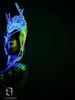 Hartford Foundation of Public Giving: Keith Claytor Photo, Body Art & Headpiece by: Joy Monroe, Model: Ginette Christie