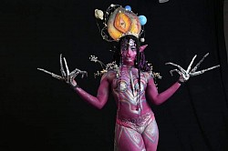 Body Art By: Kameisha Chavies, Model: Ginette Christie, Event: Naked Canvas 