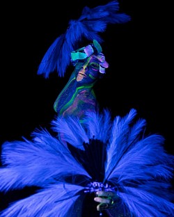 Glow In The Dark Shoot: Body Art By: Joy Monroe, Model: Ginette Christie