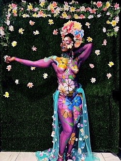 One Bar Event 2024 Body Art By: Joy Monroe, Model: Ginette Christie